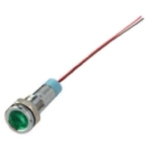GBC 25.4160.70-Green metalled indicator lamp 220v Various LED Lamps